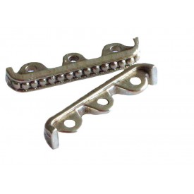 Tibetan Silver Three Hole Spacer Bar